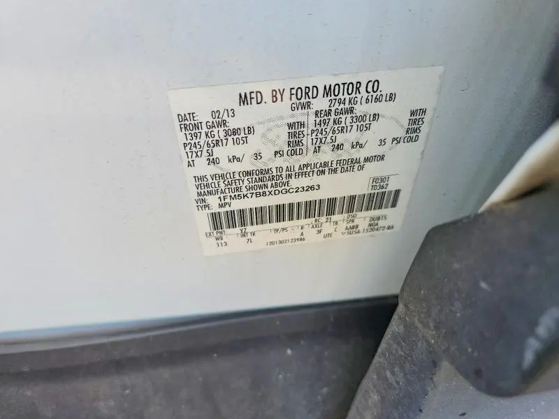2013 FORD EXPLORER   