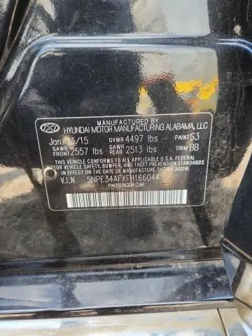 2015 HYUNDAI SONATA LIMITED  