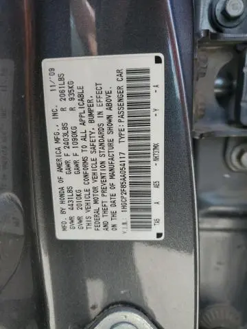 2010 HONDA ACCORD EXL  