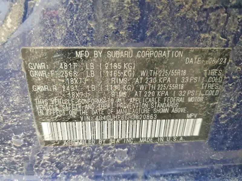 2024 SUBARU CROSSTREK SPORT  