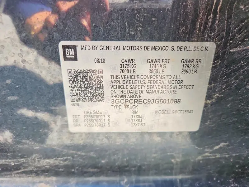 2018 CHEVROLET SILVERADO C1500 LT  