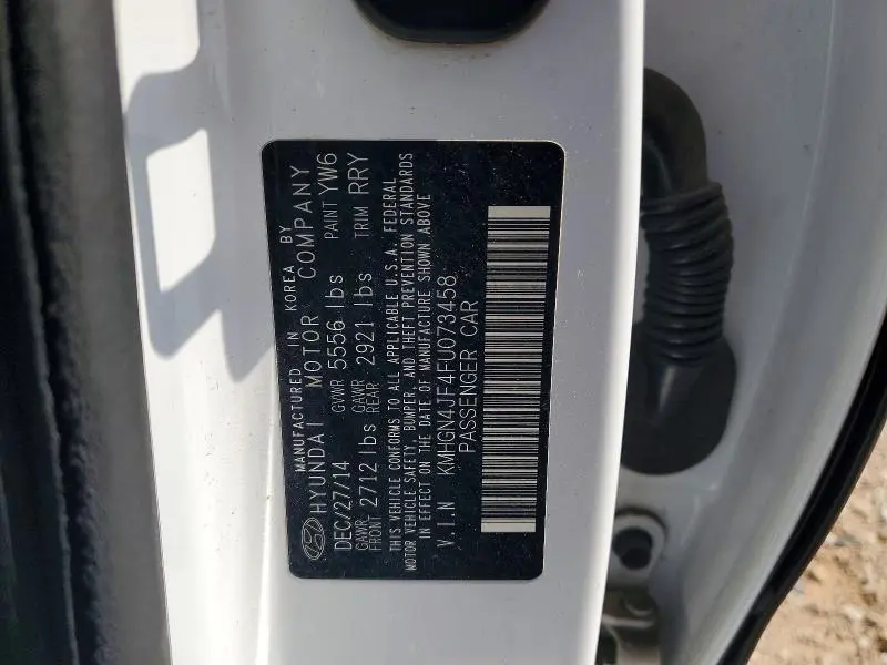 2015 HYUNDAI GENESIS 5.0L  
