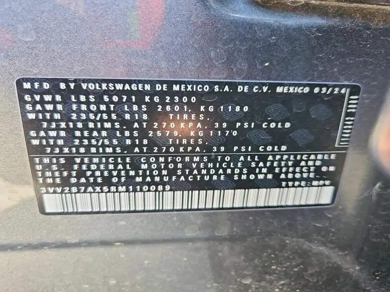 2024 VOLKSWAGEN TIGUAN SE  