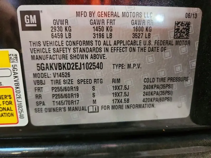 2014 BUICK ENCLAVE   