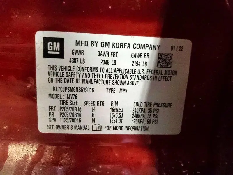 2022 CHEVROLET TRAX 1LT  