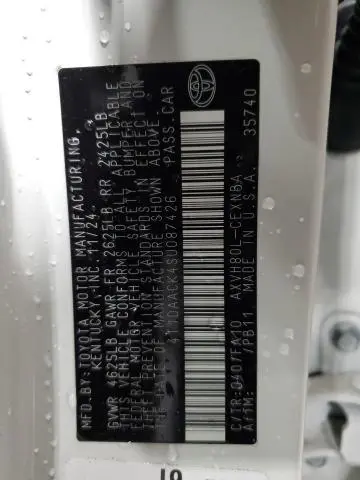 2025 TOYOTA CAMRY XSE  