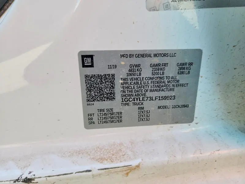 2020 CHEVROLET SILVERADO K2500 HEAVY DUTY  