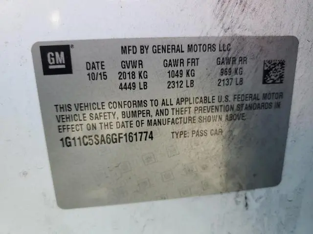 2016 CHEVROLET MALIBU LIMITED LT  