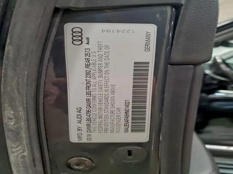 2017 AUDI A4 PREMIUM PLUS  