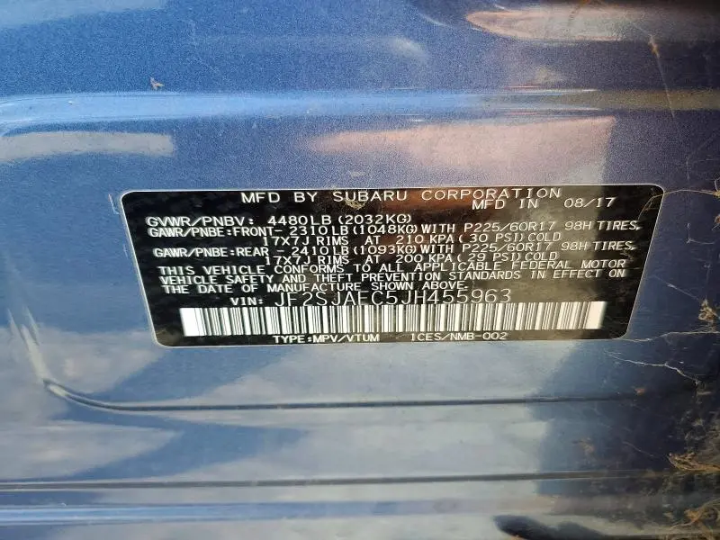2018 SUBARU FORESTER 2.5I PREMIUM  