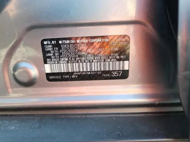 2021 MITSUBISHI OUTLANDER SPORT ES  