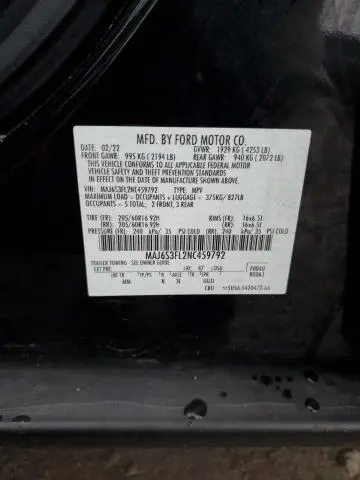 2022 FORD ECOSPORT S  