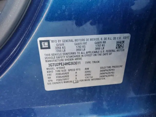 2017 GMC SIERRA K1500 DENALI  