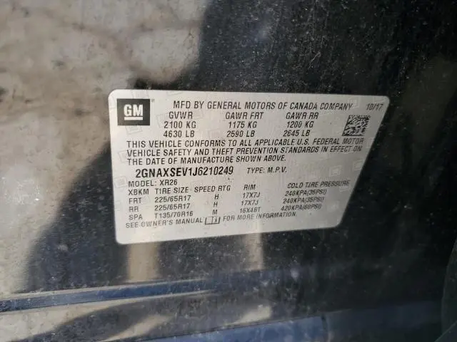 2018 CHEVROLET EQUINOX LT  