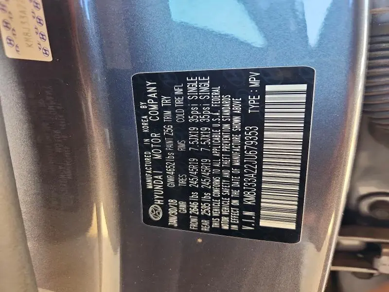 2018 HYUNDAI TUCSON LIMITED  
