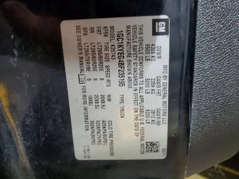 2011 CHEVROLET SILVERADO K2500 HEAVY DUTY LTZ  