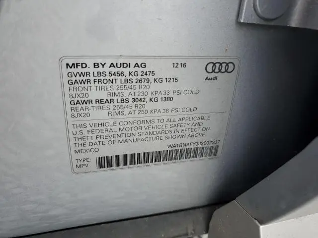 2018 AUDI Q5 PREMIUM PLUS  