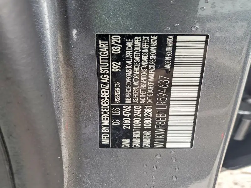 2020 MERCEDES-BENZ C 300 4MATIC  