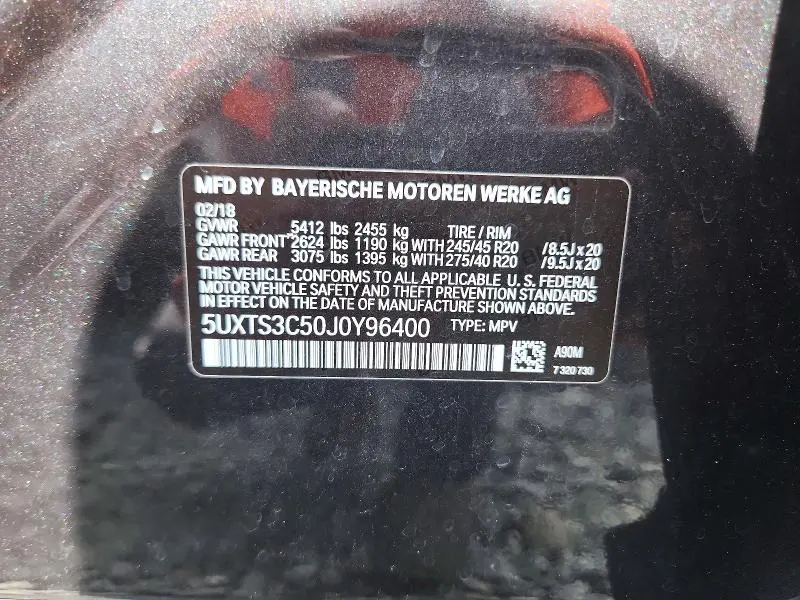 2018 BMW X3 XDRIVEM40I  