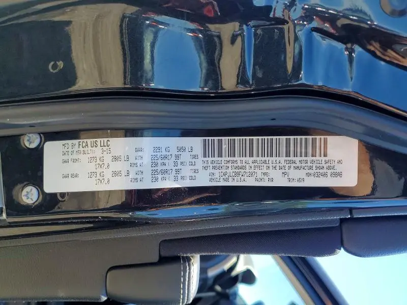 2015 JEEP CHEROKEE LATITUDE  