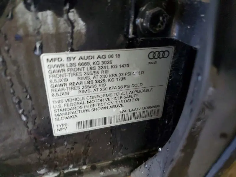 2018 AUDI Q7 PREMIUM PLUS  