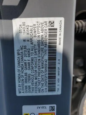 2025 HONDA CIVIC SPORT  