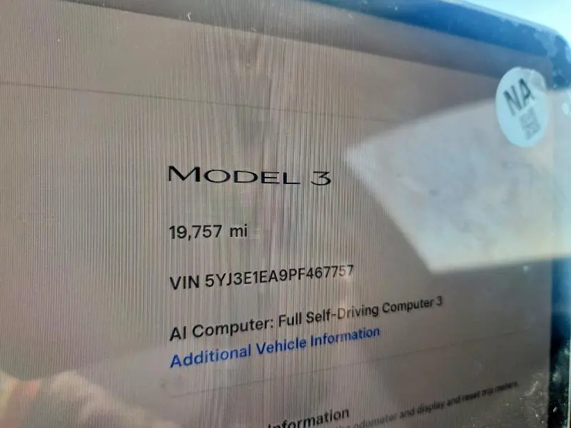2023 TESLA MODEL 3   