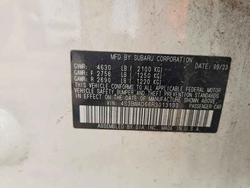 2024 SUBARU LEGACY PREMIUM  