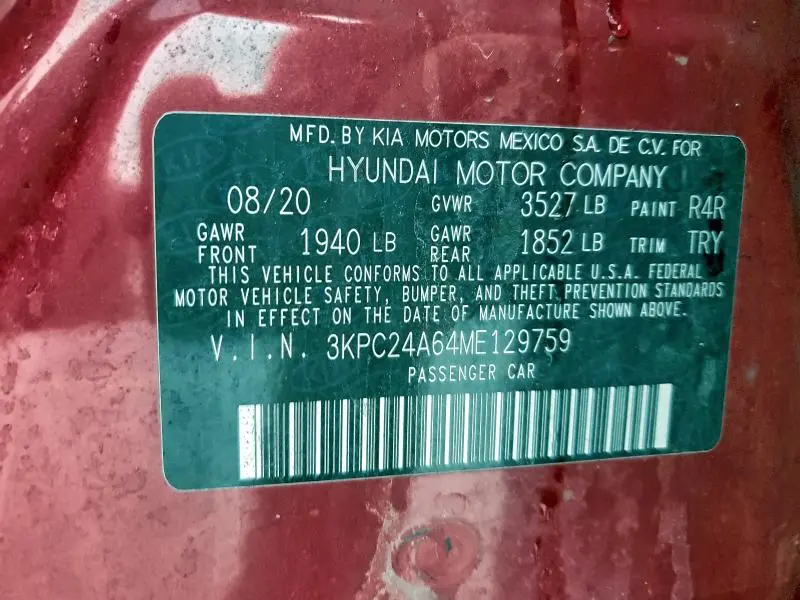 2021 HYUNDAI ACCENT SE  