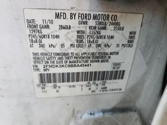 2011 FORD EDGE LIMITED  