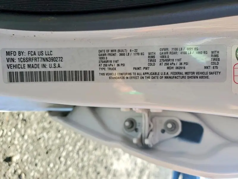 2022 RAM 1500 LARAMIE  