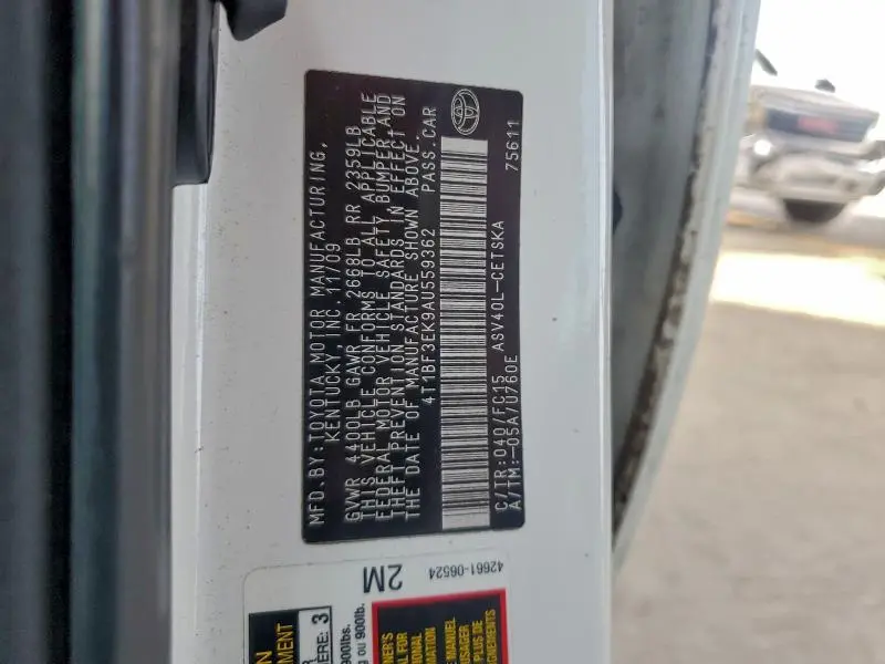 2010 TOYOTA CAMRY BASE  