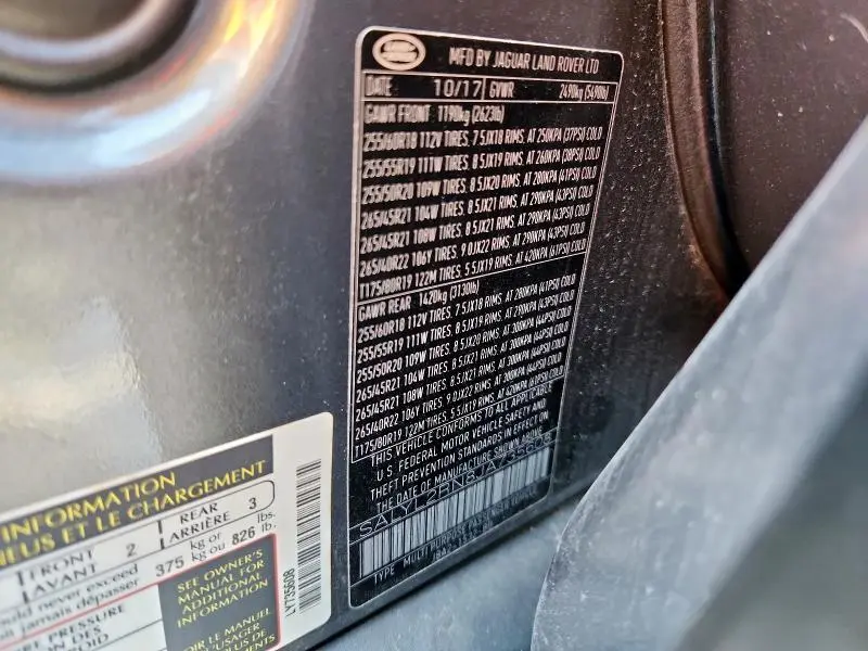 2018 LAND ROVER RANGE ROVER VELAR R-DYNAMIC SE  