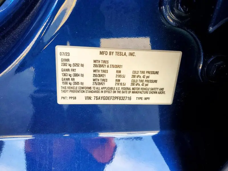 2023 TESLA MODEL Y   