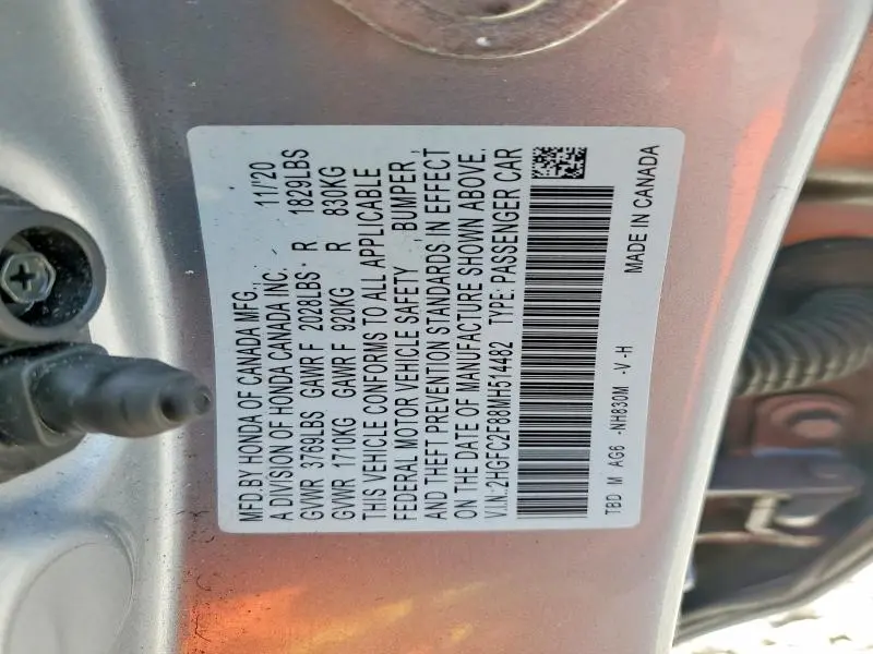 2021 HONDA CIVIC SPORT  