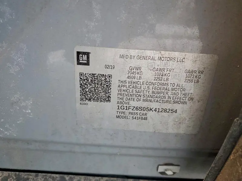 2019 CHEVROLET BOLT EV PREMIER  