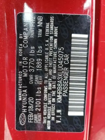 2020 HYUNDAI VENUE SE  