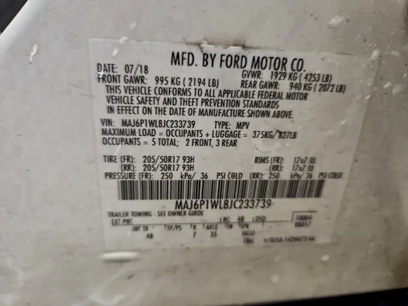 2018 FORD ECOSPORT TITANIUM  