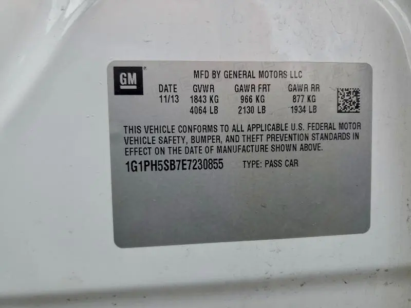 2014 CHEVROLET CRUZE ECO  