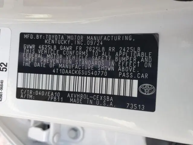 2025 TOYOTA CAMRY XSE  