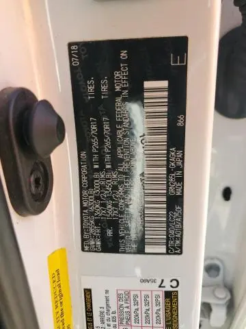 2018 TOYOTA 4RUNNER SR5/SR5 PREMIUM  