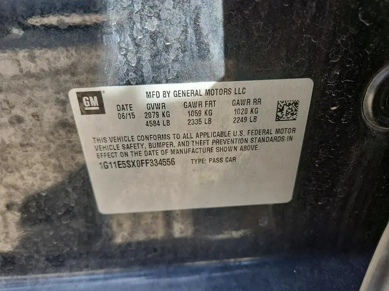 2015 CHEVROLET MALIBU 2LT  