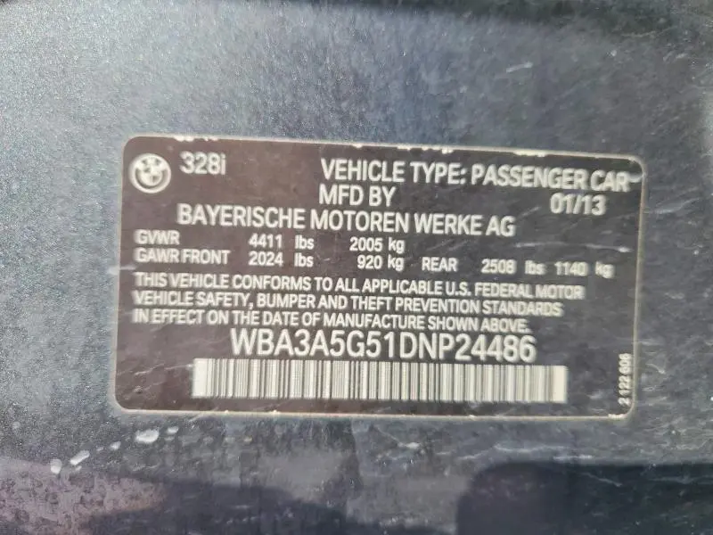 2013 BMW 328 I  
