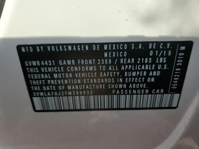 2015 VOLKSWAGEN JETTA TDI  