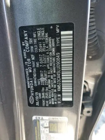 2020 HYUNDAI TUCSON LIMITED  