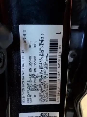 2020 TOYOTA TACOMA DOUBLE CAB  