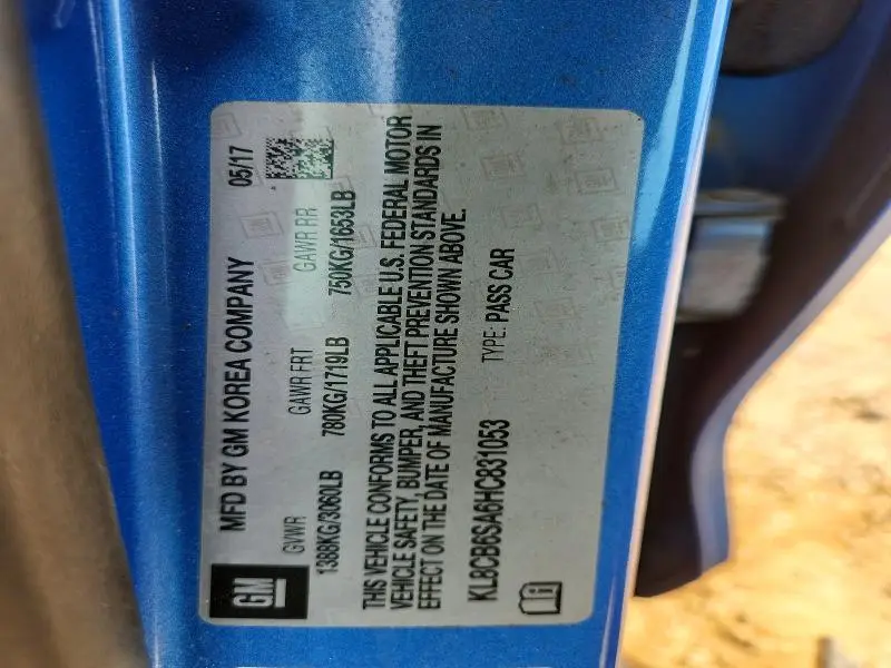 2017 CHEVROLET SPARK LS  