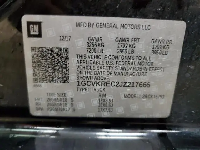 2018 CHEVROLET SILVERADO K1500 LT  