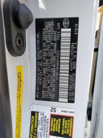 2019 TOYOTA CAMRY HYBRID  