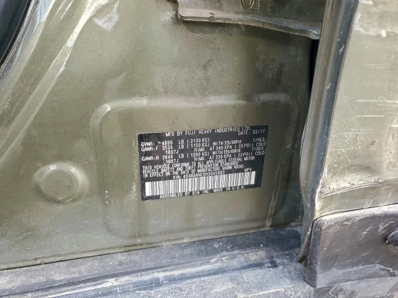 2017 SUBARU OUTBACK 2.5I LIMITED  